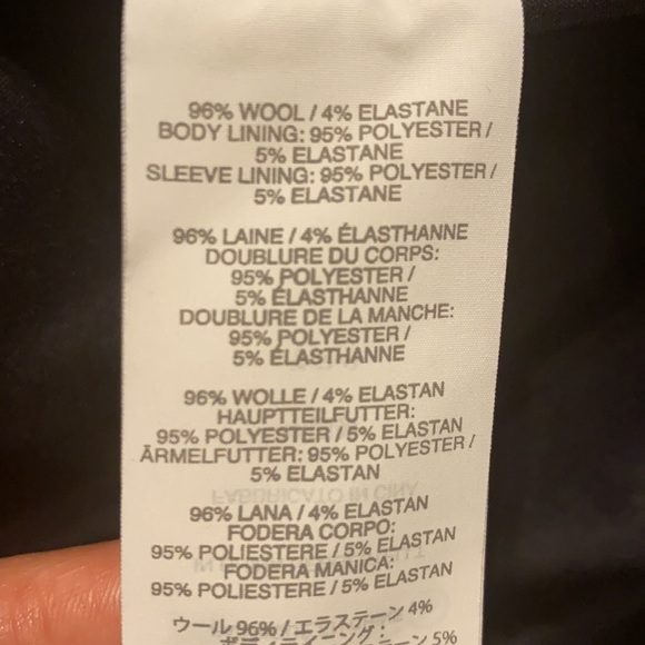 J CREW 1035 Tollegno 1900 Womens Jacket Navy Blazer - Picture 5 of 8